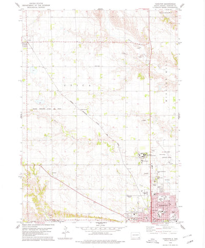 United States Geological Survey Yankton, SD (1978, 24000-Scale) digital map