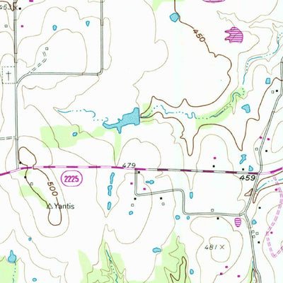 United States Geological Survey Yantis, TX (1959, 24000-Scale) digital map