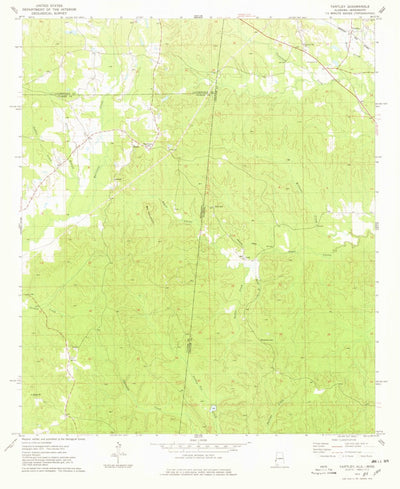 United States Geological Survey Yantley, AL-MS (1974, 24000-Scale) digital map