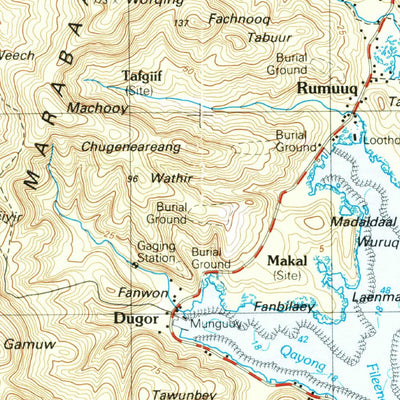 United States Geological Survey Yap Islands (Waqab), FM (1983, 25000-Scale) digital map