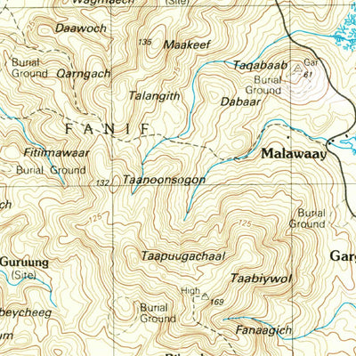 United States Geological Survey Yap Islands (Waqab), FM (1983, 25000-Scale) digital map