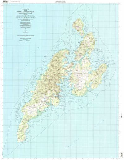 United States Geological Survey Yap Islands (Waqab), FM (1996, 25000-Scale) digital map