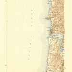 United States Geological Survey Yaquina, OR (1942, 62500-Scale) digital map