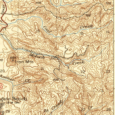 United States Geological Survey Yaquina, OR (1942, 62500-Scale) digital map