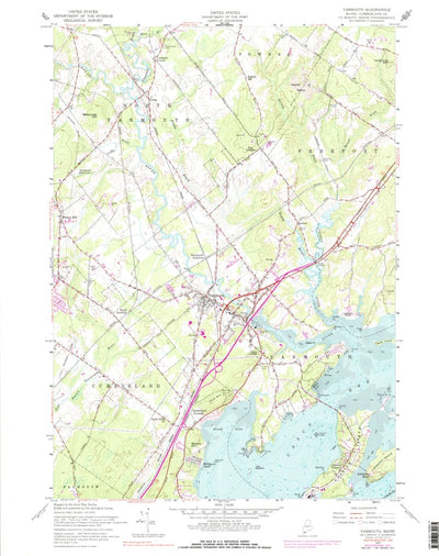 United States Geological Survey Yarmouth, ME (1957, 24000-Scale) digital map