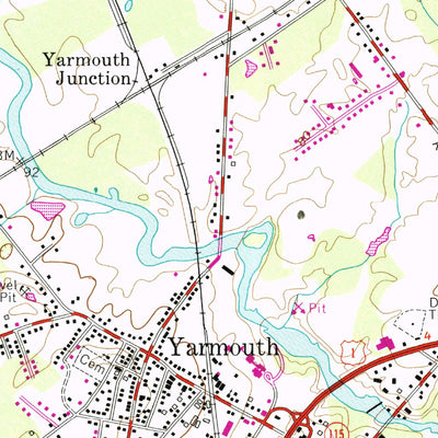 United States Geological Survey Yarmouth, ME (1957, 24000-Scale) digital map