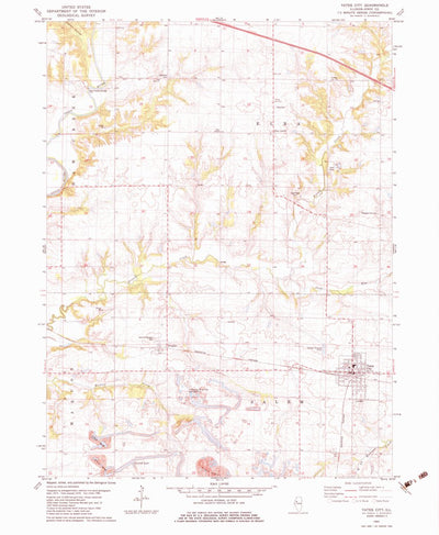 United States Geological Survey Yates City, IL (1982, 24000-Scale) digital map