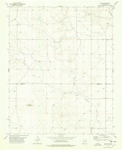 United States Geological Survey Yates, NM (1977, 24000-Scale) digital map