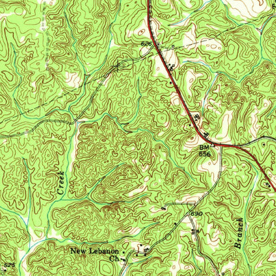 United States Geological Survey Yatesville, GA (1951, 62500-Scale) digital map