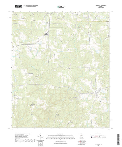 United States Geological Survey Yatesville, GA (2020, 24000-Scale) digital map