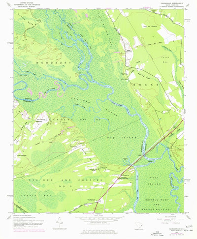 United States Geological Survey Yauhannah, SC (1943, 24000-Scale) digital map
