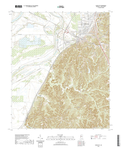 United States Geological Survey Yazoo City, MS (2020, 24000-Scale) digital map