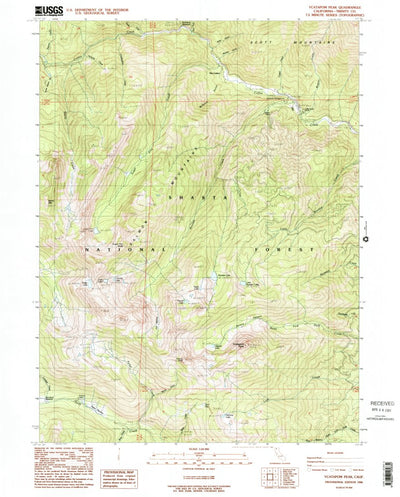 United States Geological Survey Ycatapom Peak, CA (1986, 24000-Scale) digital map