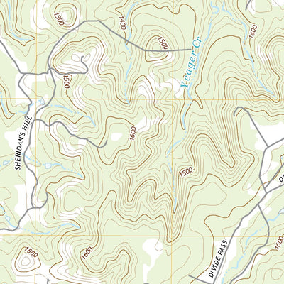 United States Geological Survey Yeager Creek, TX (2022, 24000-Scale) digital map