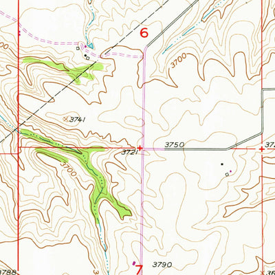 United States Geological Survey Yegen, MT (1956, 24000-Scale) digital map