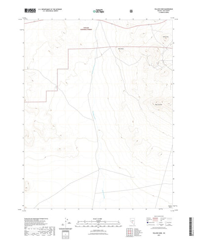 United States Geological Survey Yellow Cone, NV (2021, 24000-Scale) digital map