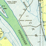 United States Geological Survey Yellow Creek, MS-AL-TN (1936, 24000-Scale) digital map