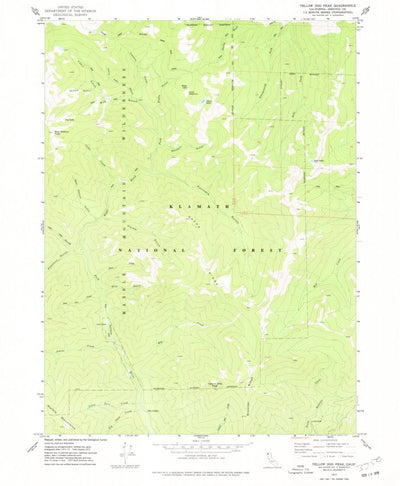 United States Geological Survey Yellow Dog Peak, CA (1977, 24000-Scale) digital map