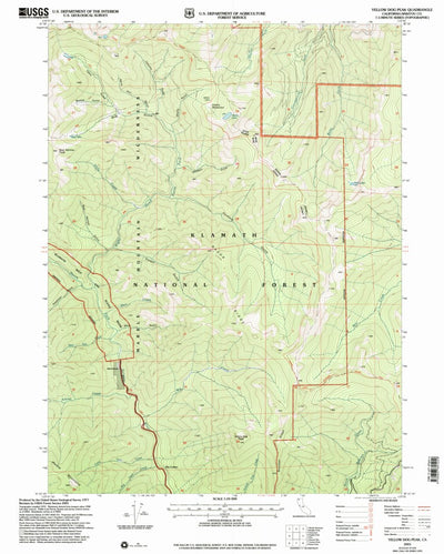 United States Geological Survey Yellow Dog Peak, CA (2001, 24000-Scale) digital map