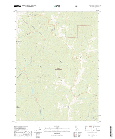 United States Geological Survey Yellow Dog Peak, CA (2021, 24000-Scale) digital map
