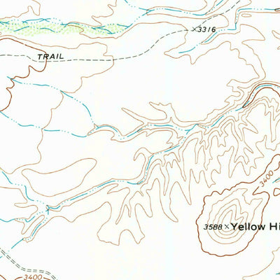 United States Geological Survey Yellow Hill, TX (1971, 24000-Scale) digital map