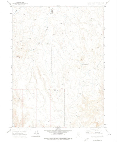 United States Geological Survey Yellow Hills East, NV (1972, 24000-Scale) digital map