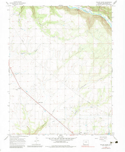 United States Geological Survey Yellow Jacket, CO (1965, 24000-Scale) digital map