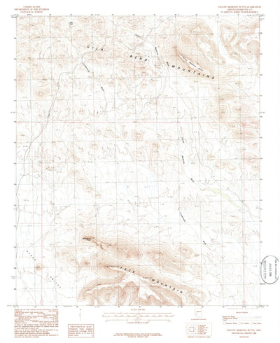 United States Geological Survey Yellow Medicine Butte, AZ (1986, 24000-Scale) digital map