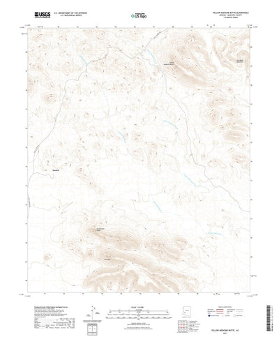 United States Geological Survey Yellow Medicine Butte, AZ (2021, 24000-Scale) digital map