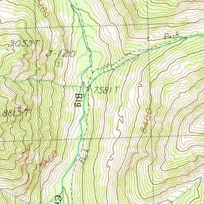 United States Geological Survey Yellow Peak, ID (1989, 24000-Scale) digital map