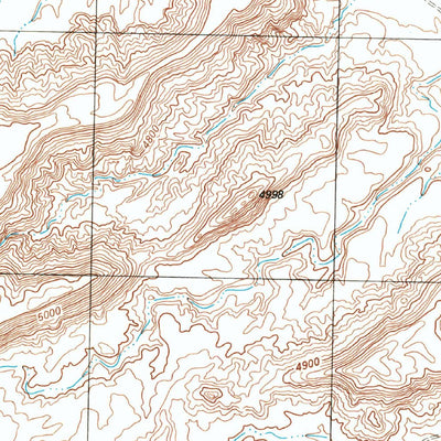 United States Geological Survey Yellow Rock Point East, UT-CO (1985, 24000-Scale) digital map