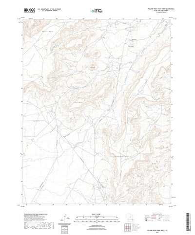 United States Geological Survey Yellow Rock Point West, UT (2023, 24000-Scale) digital map