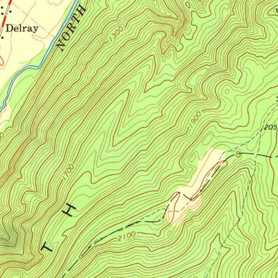 United States Geological Survey Yellow Spring, WV (1970, 24000-Scale) digital map