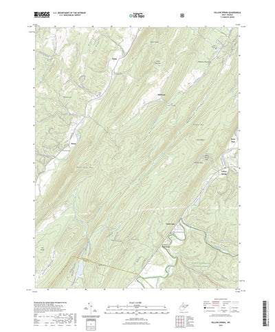 United States Geological Survey Yellow Spring, WV (2023, 24000-Scale) digital map