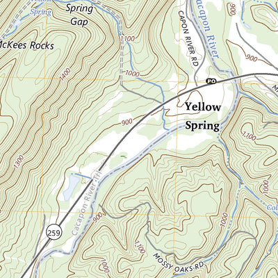 United States Geological Survey Yellow Spring, WV (2023, 24000-Scale) digital map