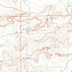 United States Geological Survey Yellow Water Reservoir, MT (1986, 24000-Scale) digital map