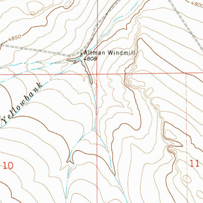 United States Geological Survey Yellowbank Creek, CO (1970, 24000-Scale) digital map