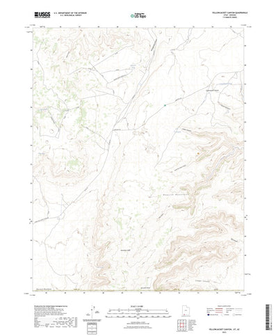 United States Geological Survey Yellowjacket Canyon, UT (2023, 24000-Scale) digital map