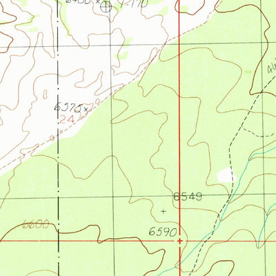 United States Geological Survey Yellowjacket Canyon, UT-AZ (1985, 24000-Scale) digital map
