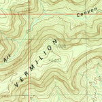 United States Geological Survey Yellowjacket Canyon, UT-AZ (1985, 24000-Scale) digital map