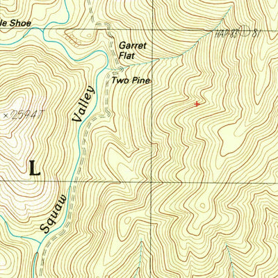 United States Geological Survey Yellowjacket Mountain, CA (1986, 24000-Scale) digital map