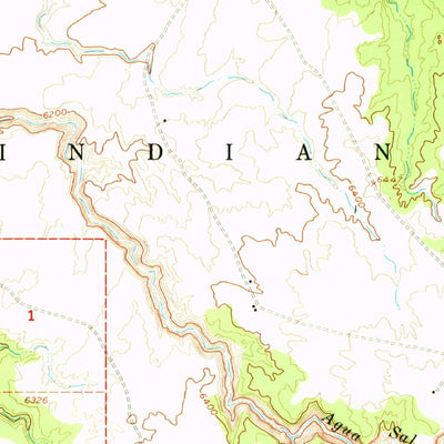 United States Geological Survey Yellowstone Canyon, AZ (1955, 62500-Scale) digital map