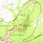 United States Geological Survey Yellowstone Canyon, AZ (1955, 62500-Scale) digital map