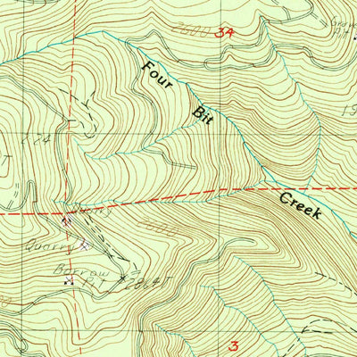 United States Geological Survey Yellowstone Mountain, OR (1985, 24000-Scale) digital map