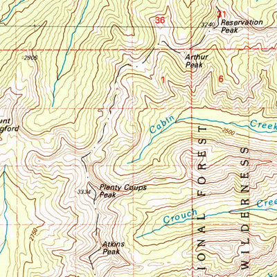 United States Geological Survey Yellowstone National Park South, WY (1982, 100000-Scale) digital map