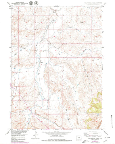 United States Geological Survey Yellowstone Ranch, WY (1958, 24000-Scale) digital map