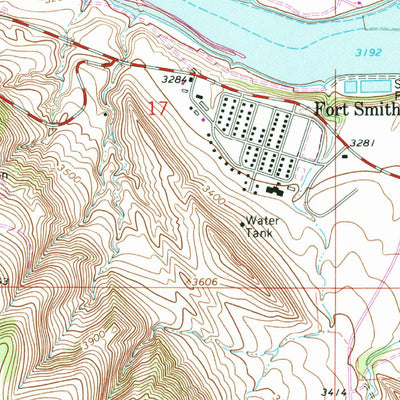 United States Geological Survey Yellowtail Dam, MT (1964, 24000-Scale) digital map