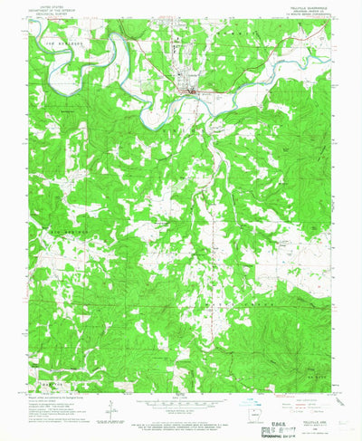 United States Geological Survey Yellville, AR (1966, 24000-Scale) digital map