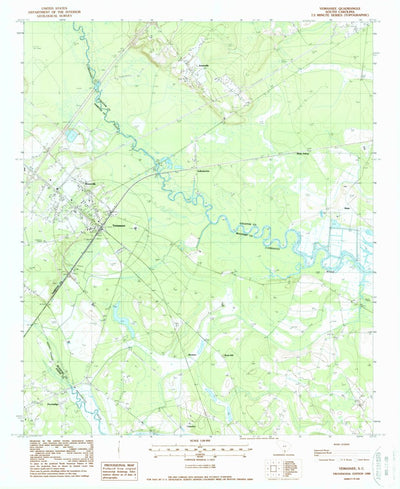 United States Geological Survey Yemassee, SC (1988, 24000-Scale) digital map