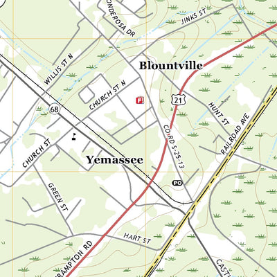 United States Geological Survey Yemassee, SC (2020, 24000-Scale) digital map